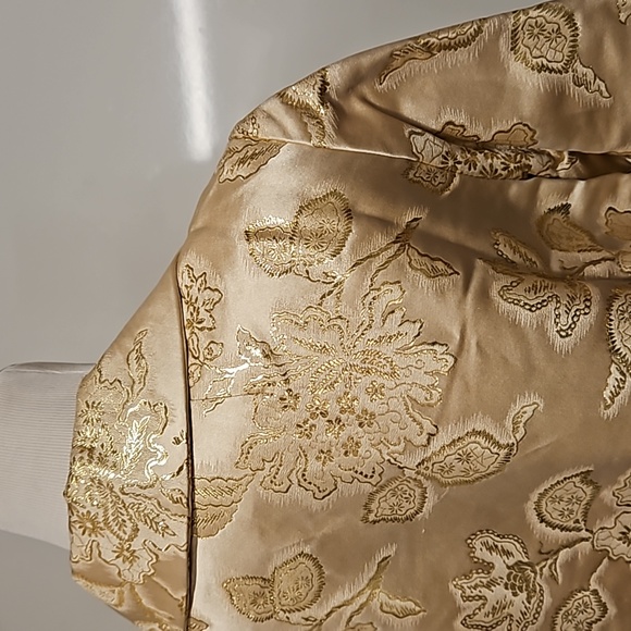 Royal Lynne Made in Royal Crown Colony of Hong Kong vintage gold brocade coat 12 - Picture 14 of 15